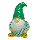 Herend Gnome Figurine porcelain figurine painted in the Green fishnet pattern