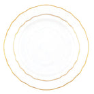 Hand-painted Herend Golden Edge Bread and Butter Plate in fine porcelain, 6in D, on a white background