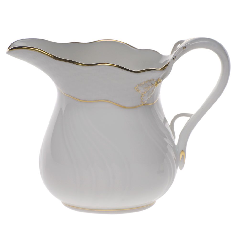 Herend Golden Edge Creamer, alternate view