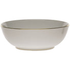 Hand-painted Herend Golden Edge Large Bowl in fine porcelain, 11in D, on a white background