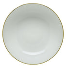 Hand-painted Herend Golden Edge Medium Bowl in fine porcelain, 9.5in D, on a white background