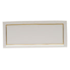 Hand-painted Herend Golden Edge Place Card Table Place Cards & Place Card Holder in fine porcelain, 3.75in L X 1.5in H, on a white background