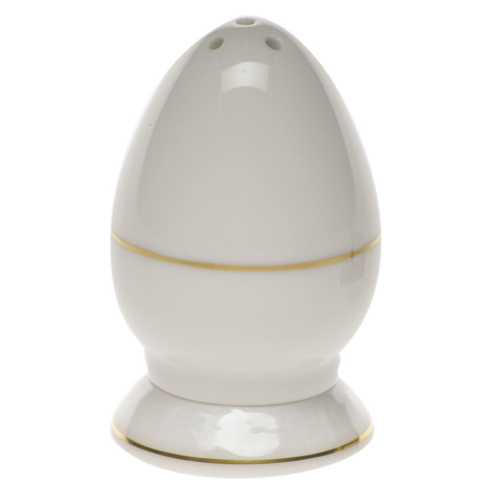 Hand-painted Herend Golden Edge Salt Shaker Multi Hole Salt & Pepper Shaker Set in fine porcelain, 2.5in H, on a white background