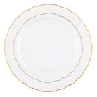 Hand-painted Herend Golden Edge Service Plate in fine porcelain, 11in D, on a white background