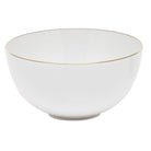 Hand-painted Herend Golden Edge Small Bowl in fine porcelain, 3in H X 5.75in D, on a white background