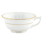 Hand-painted Herend Golden Edge Tea Cup Cup & Saucer Set in fine porcelain, on a white background