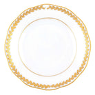 Hand-painted Herend Golden Laurel Bread and Butter Plate in fine porcelain, 6in D, on a white background