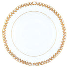 Hand-painted Herend Golden Laurel Dinner Plate in fine porcelain, 10.5in D, on a white background