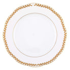 Hand-painted Herend Golden Laurel Service Plate in fine porcelain, 11in D, on a white background