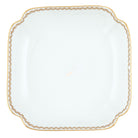 Hand-painted Herend Golden Laurel Square Fruit Dish in fine porcelain, 11in SQ, on a white background