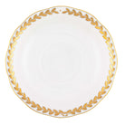 Hand-painted Herend Golden Laurel Tea Saucer Cup & Saucer Set in fine porcelain, 6in D, on a white background