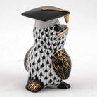 Herend Graduation Owl Figurine – Black, alternate view