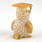 Herend Graduation Owl Figurine – Butterscotch, alternate view