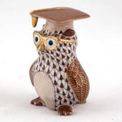 Herend Graduation Owl Figurine – Chocolate, alternate view