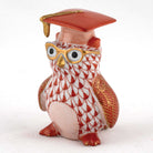 Herend Graduation Owl Figurine – Rust, alternate view
