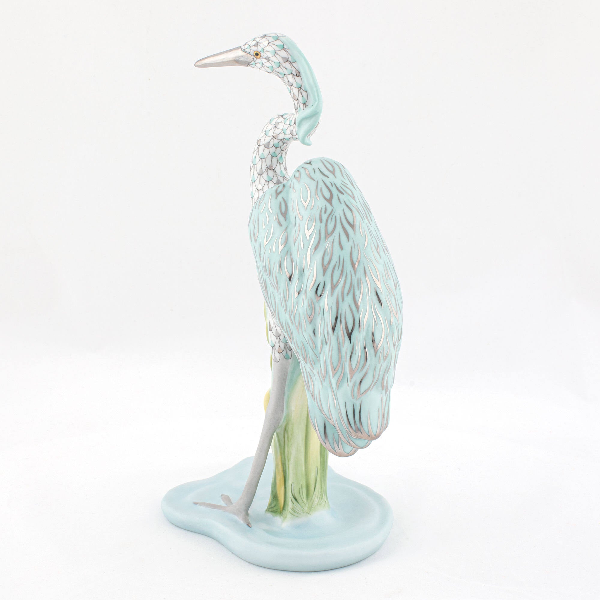 Herend Great Blue Heron Figurine — additional view