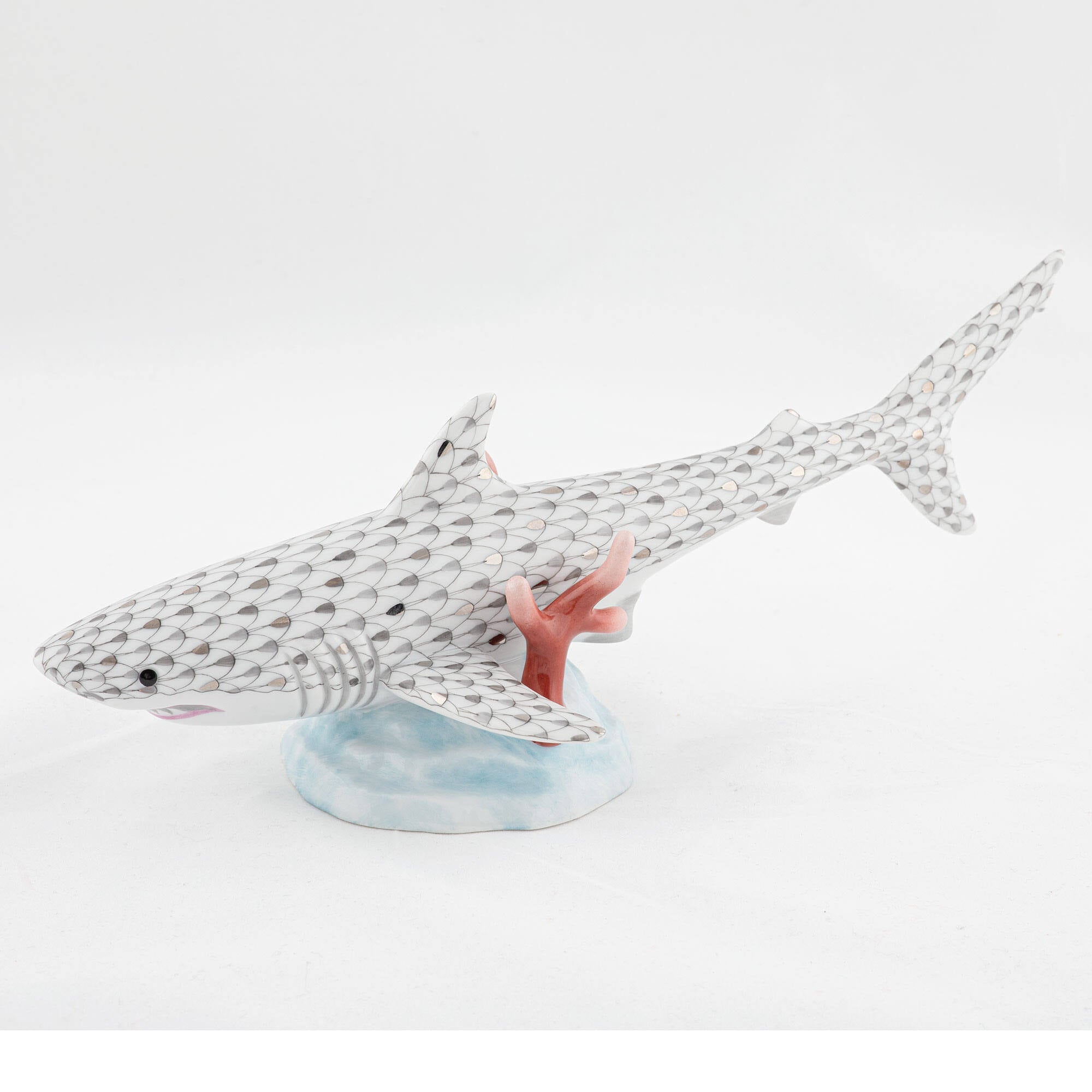 Herend Great White Shark Figurine — additional view