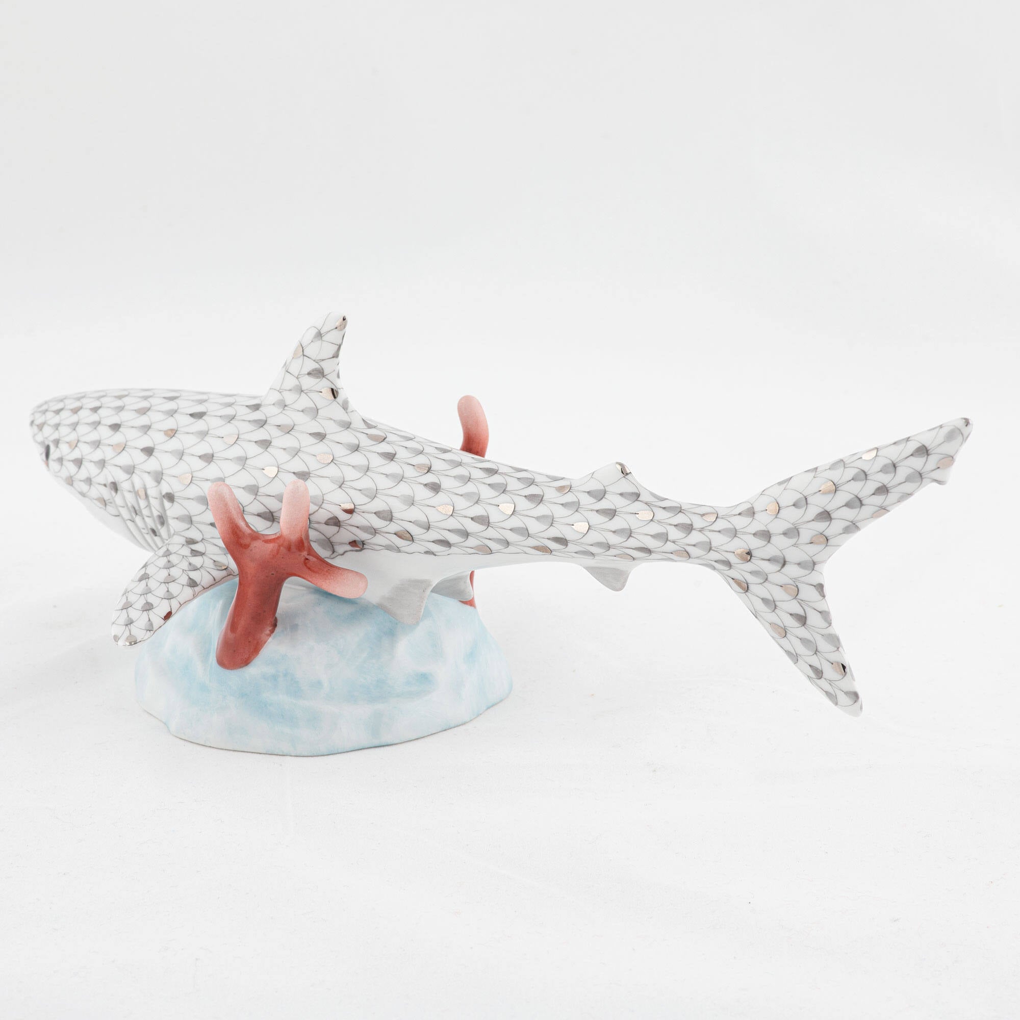 Herend Great White Shark Figurine — additional view