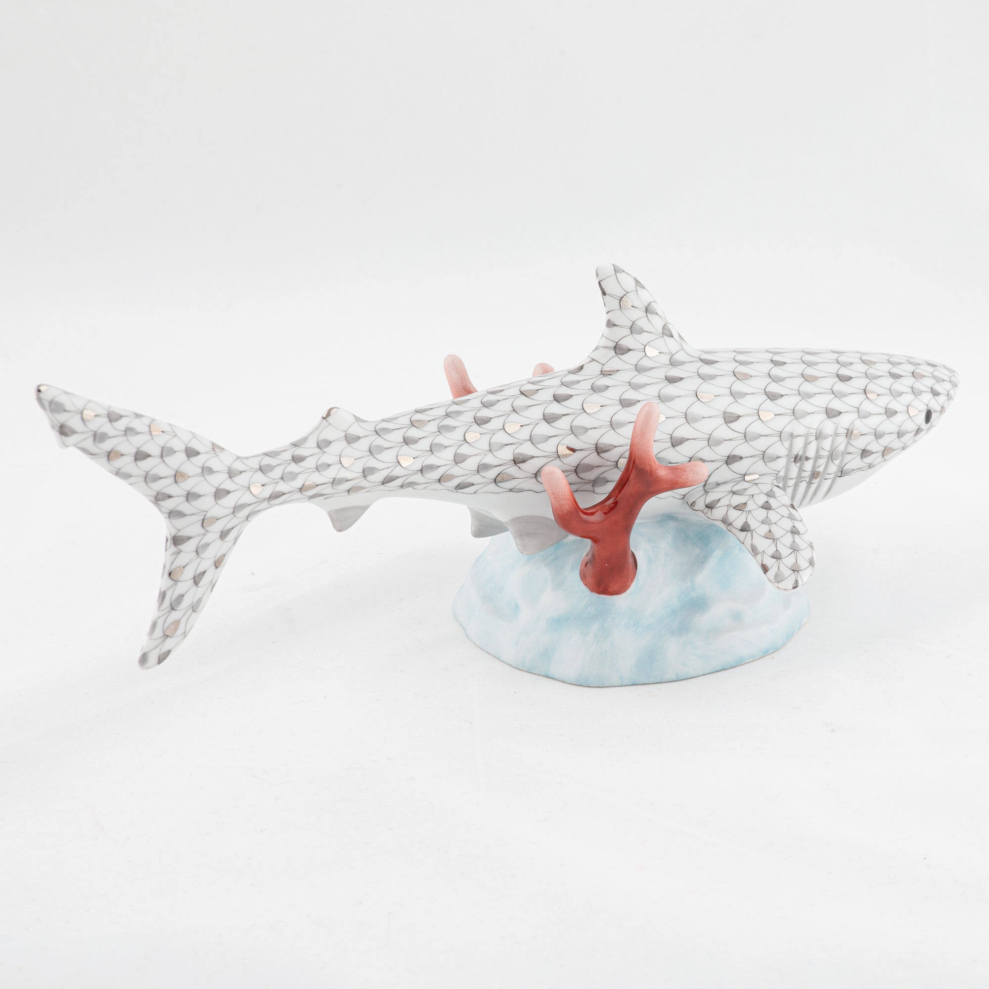 Herend Great White Shark Figurine — additional view