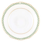 Hand-painted Herend Green Laurel Bread and Butter Plate in fine porcelain, 6in D, on a white background
