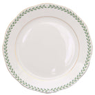 Hand-painted Herend Green Laurel Dinner Plate in fine porcelain, 10.5in D, on a white background
