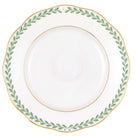 Hand-painted Herend Green Laurel Salad Plate in fine porcelain, 7.5in D, on a white background