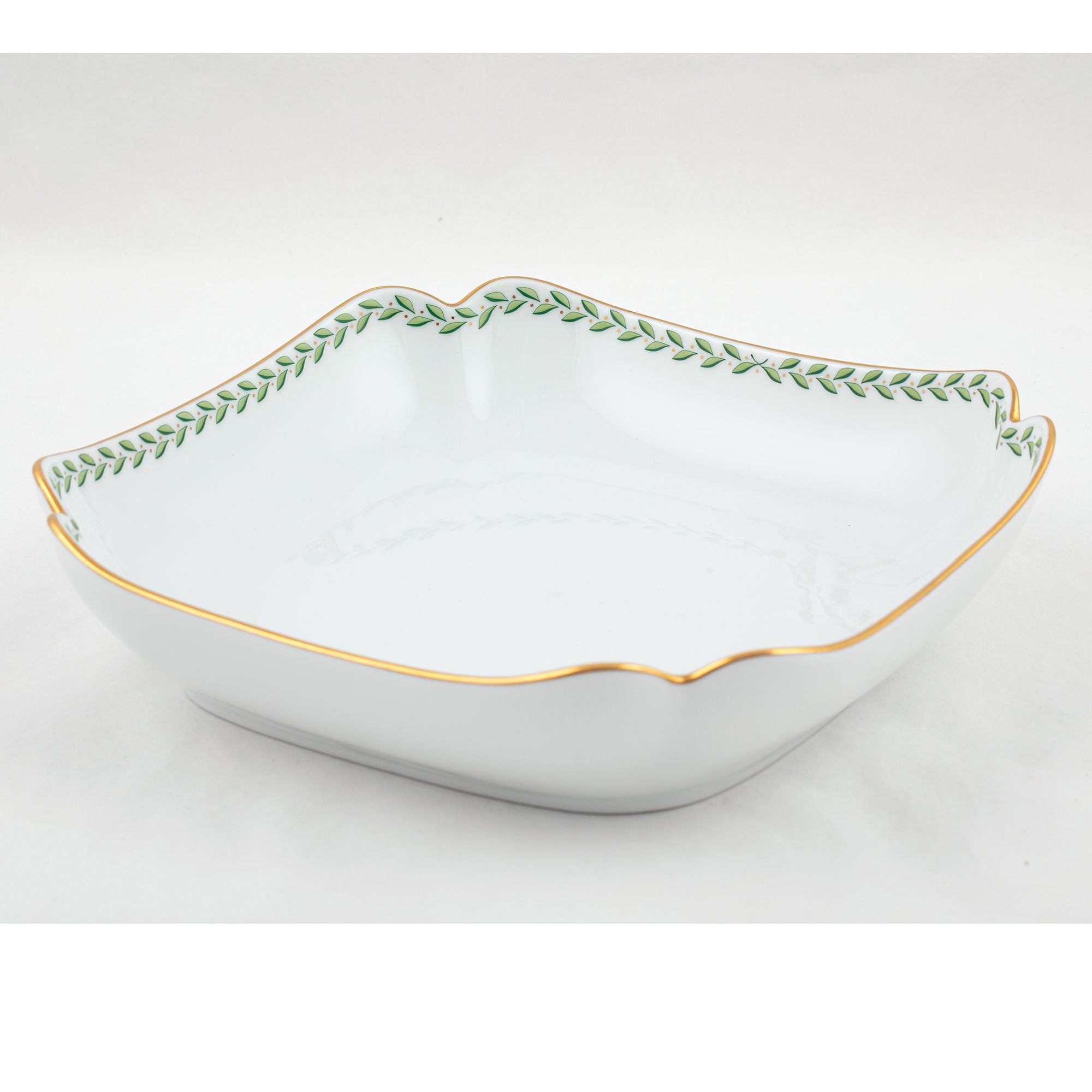 Herend Green Laurel Square Fruit Dish — additional view