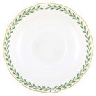 Hand-painted Herend Green Laurel Tea Saucer in fine porcelain, 6in D, on a white background