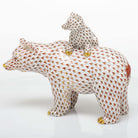 Herend Grizzly Bear and Baby Figurine — additional view