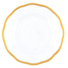 Hand-painted Herend Gwendolyn Bread and Butter Plate in fine porcelain, 6in D, on a white background