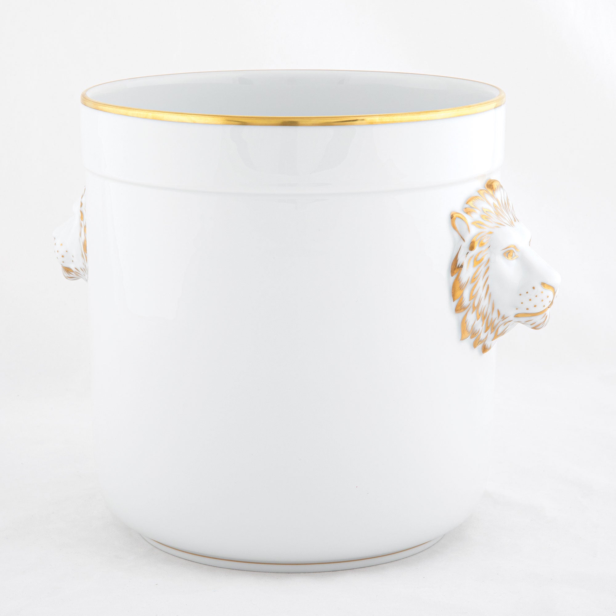 Herend Gwendolyn Cachepot with Lion Heads — additional view