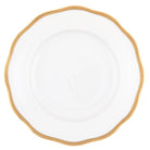 Hand-painted Herend Gwendolyn Dessert Plate in fine porcelain, 8.25in D, on a white background
