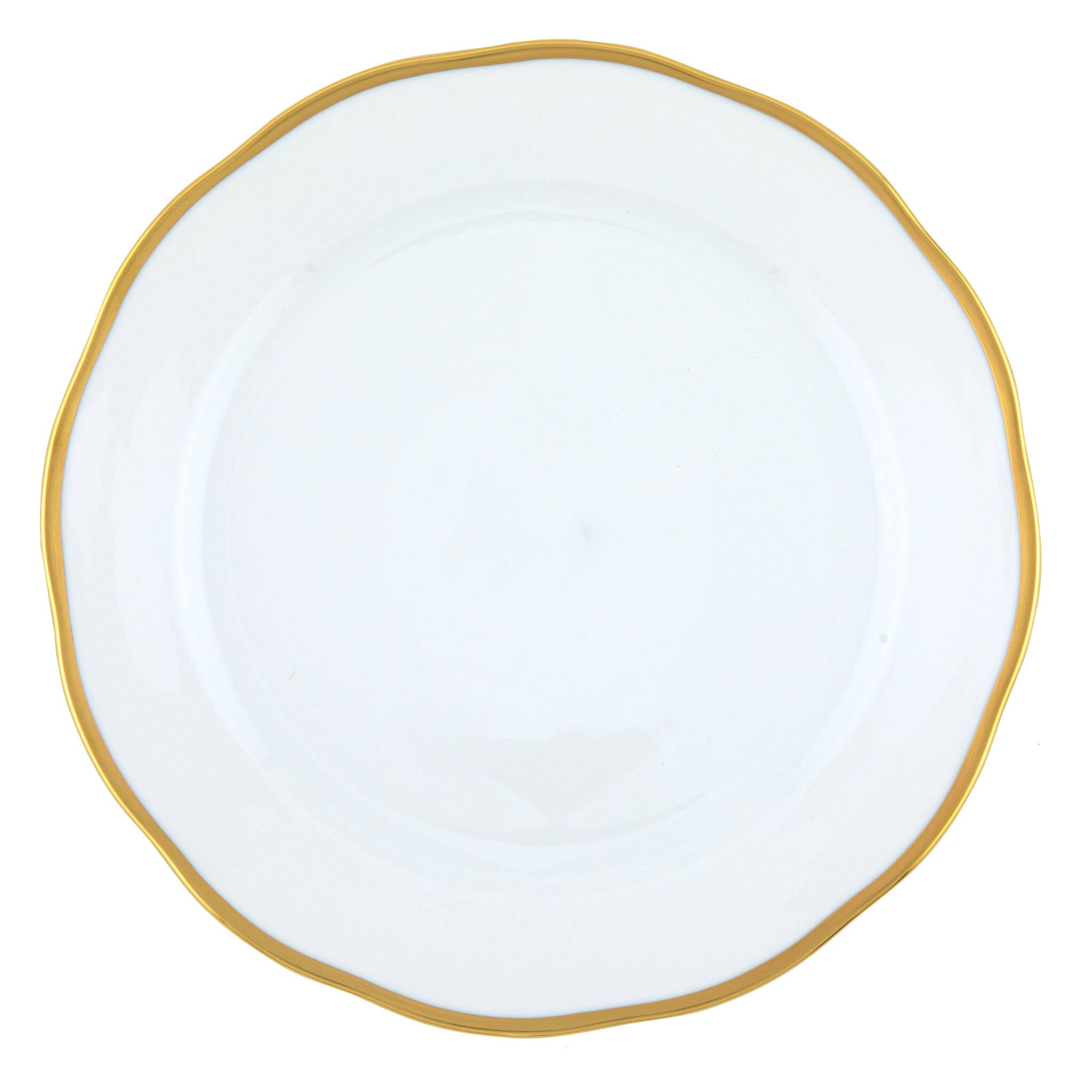 Hand-painted Herend Gwendolyn Dinner Plate in fine porcelain, 10.5in D, on a white background