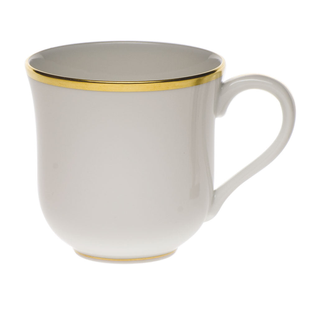 Hand-painted Herend Gwendolyn Mug in fine porcelain, (11 OZ) 3.5in H, on a white background