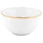 Hand-painted Herend Gwendolyn Round Open Vegetable Bowl in fine porcelain, 7.5in D, on a white background