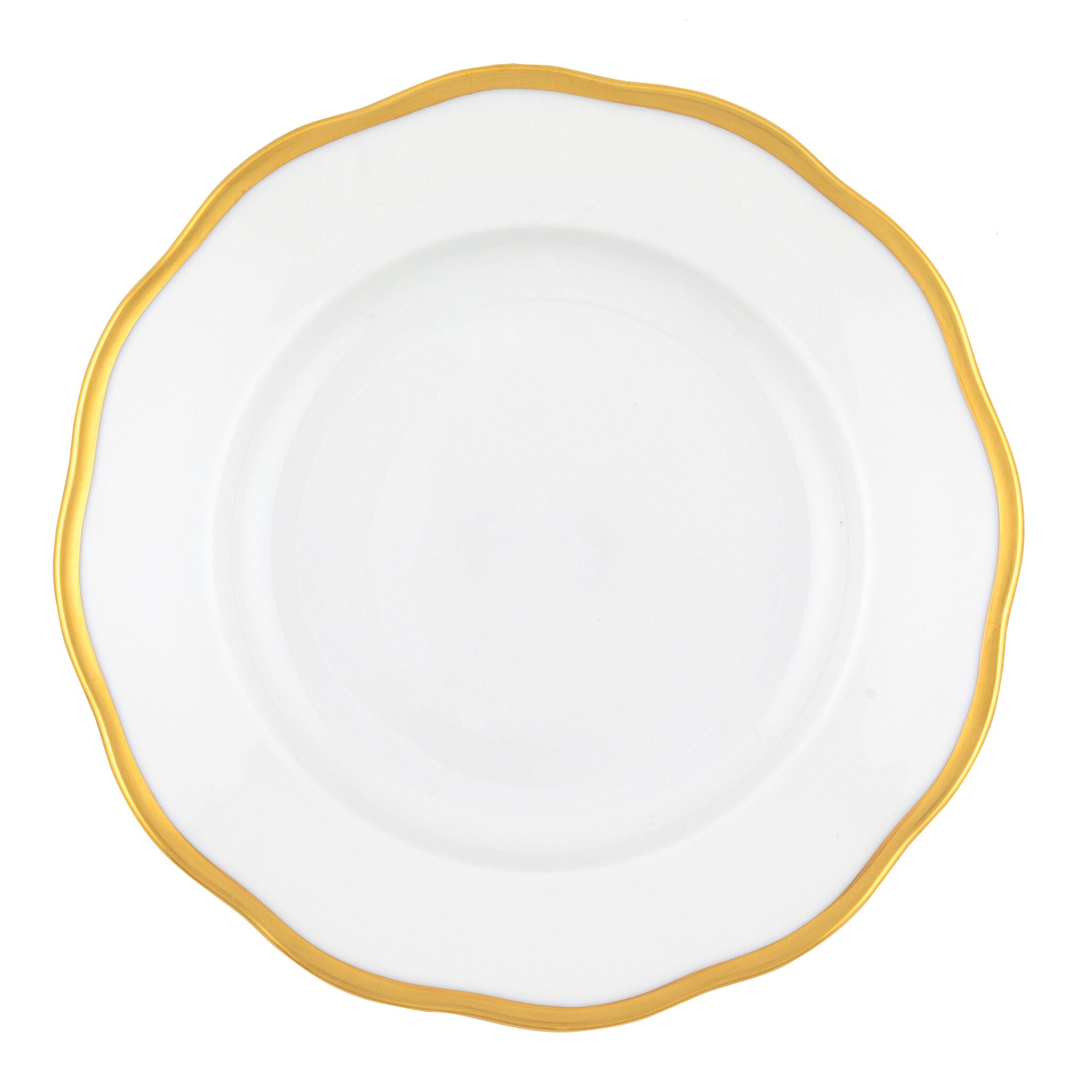 Hand-painted Herend Gwendolyn Salad Plate in fine porcelain, 7.5in D, on a white background