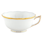 Hand-painted Herend Gwendolyn Tea Cup Cup & Saucer Set in fine porcelain, on a white background