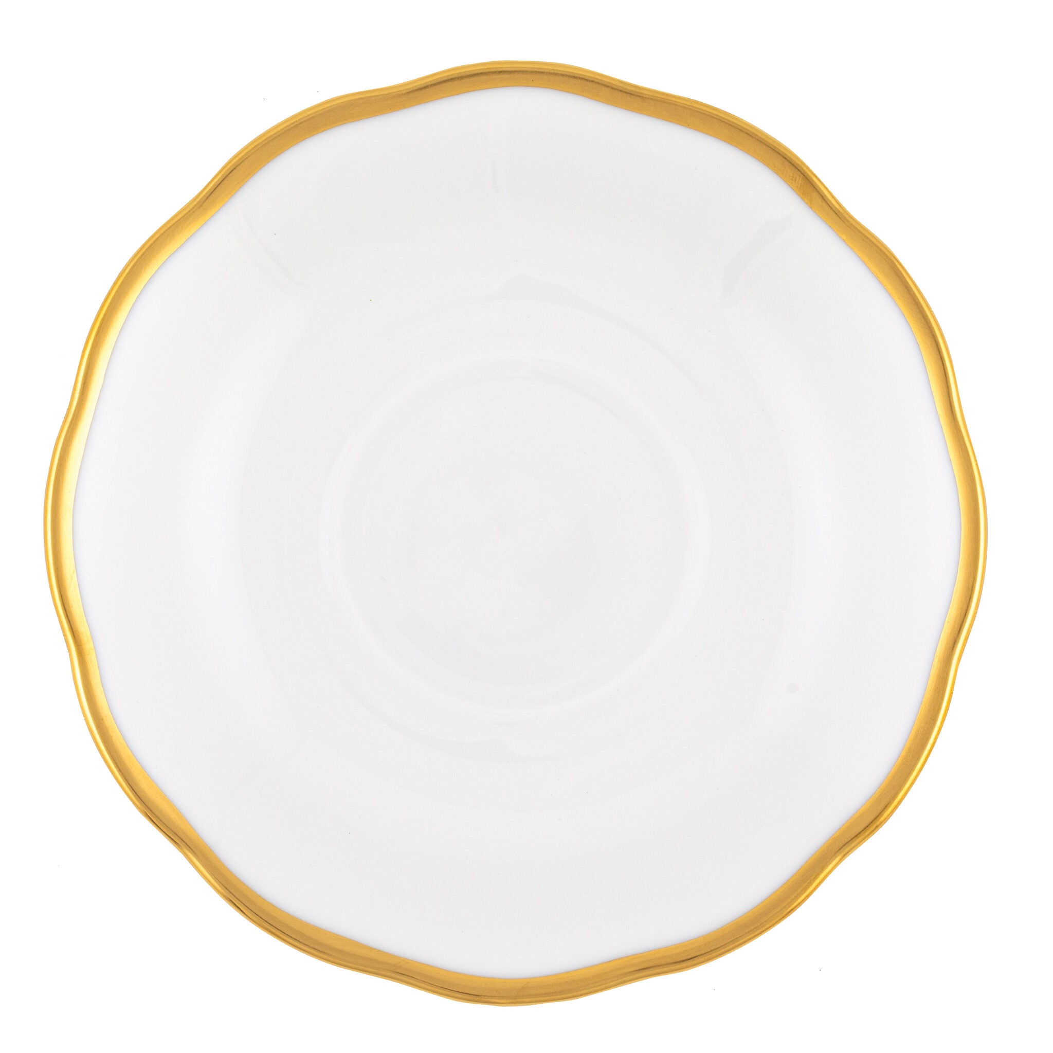 Hand-painted Herend Gwendolyn Tea Saucer Cup & Saucer Set in fine porcelain, 6in D, on a white background