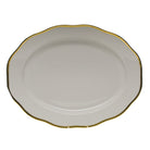 Hand-painted Herend Gwendolyn Turkey Platter in fine porcelain, 18.5in L X 14in W, on a white background