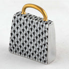 Herend Handbag Figurine – Black, alternate view