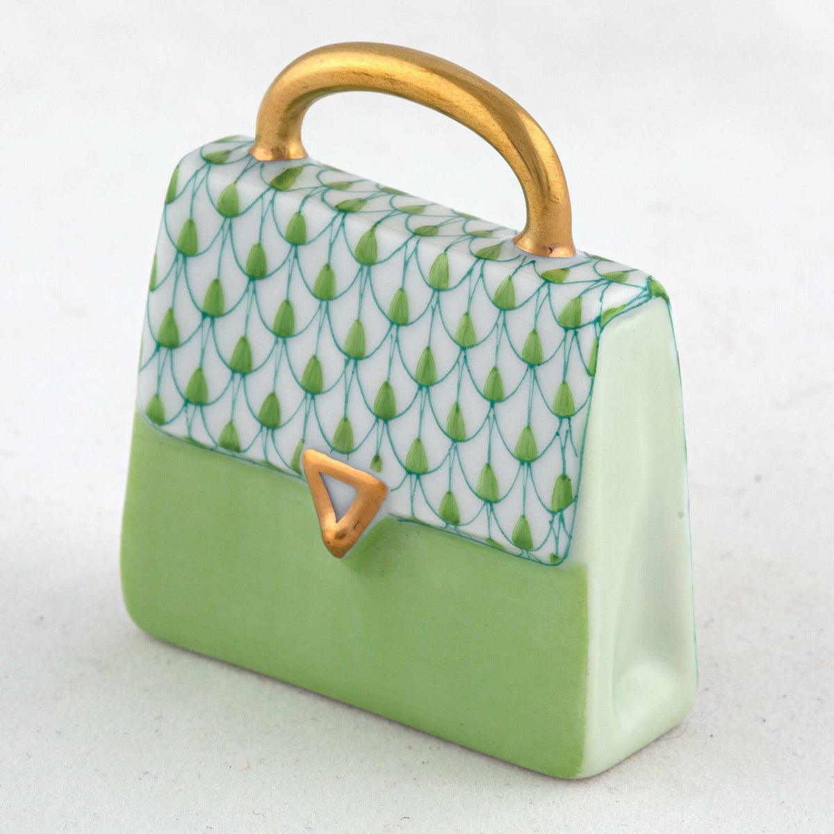 Herend Handbag Figurine – Key Lime, alternate view