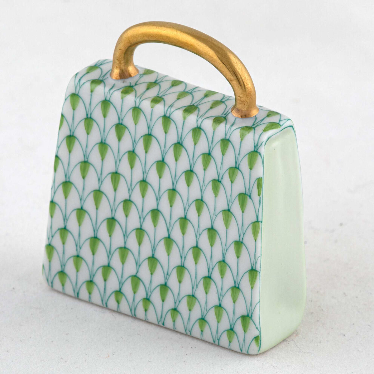 Herend Handbag Figurine – Key Lime, alternate view