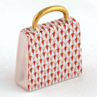 Herend Handbag Figurine – Rust, alternate view