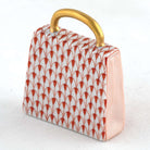 Herend Handbag Figurine – Rust, alternate view