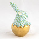 Herend Hatching Bunny Figurine – Key Lime, alternate view
