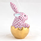 Herend Hatching Bunny Figurine – Raspberry, alternate view
