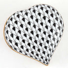 Herend Heart Box – Black, alternate view