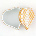Herend Heart Box – Butterscotch, alternate view