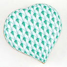 Herend Heart Box – Green, alternate view