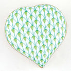 Herend Heart Box – Key Lime, alternate view